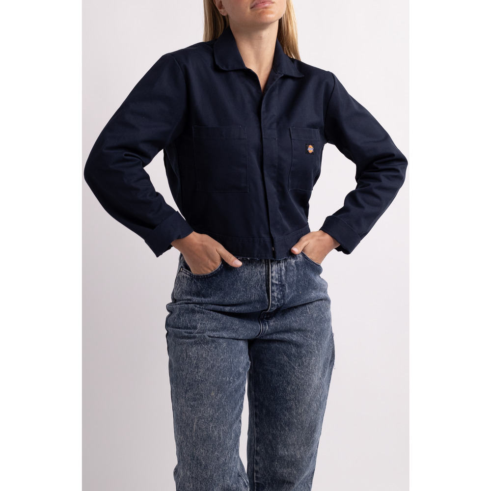 Dickie's Cropped Navy Blue Jacket